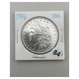 1896 UNC Morgan Silver Dollar Coin