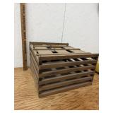 ANTIQUE WOODEN BIRD CAGE