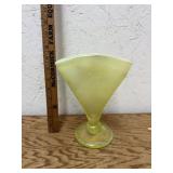 FENTON VASELINE GLASS VASE
