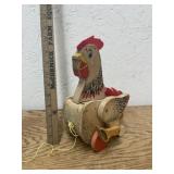 WOODEN CHICKEN TOY