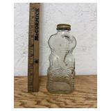 ANTIQUE GRAPETTE ELEPHANT BOTTLE WITH LID