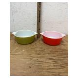 2 PYREX BOWLS