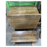 ANTIQUE WOODEN SCHOOL DESK