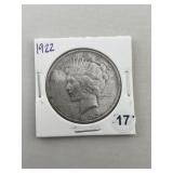 1922 Peace Silver Dollar Coin