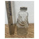 ANTIQUE GRAPETTE CLOWN BOTTLE WITH LID