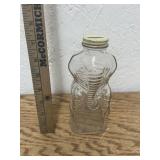 ANTIQUE GRAPETTE ELEPHANT BOTTLE WITH LID