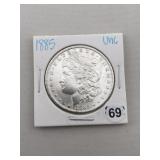 1885 UNC Morgan Silver Dollar Coin