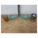 4 GLASS DISHES