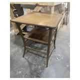 ANTIQUE CHAIR FOLDING INTO TABLE