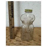 ANTIQUE GRAPETTE ELEPHANT BOTTLE WITH LID