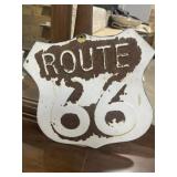 ROUTE 66 PORCELAIN SIGN