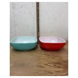 2 PYREX BOWLS