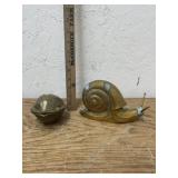 BRASS SNAIL & CLAM