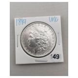1889 UNC Morgan Silver Dollar Coin