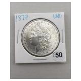 1879 UNC Morgan Silver Dollar Coin
