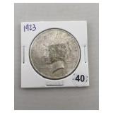 1923 Peace Silver Dollar Coin