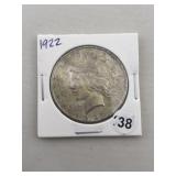 1922 Peace Silver Dollar Coin