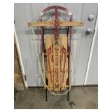ANTIQUE WOODEN SLED