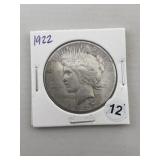 1922 Peace Silver Dollar Coin