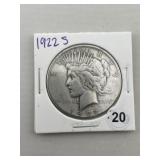 1922 S Peace Silver Dollar Coin