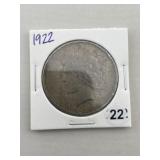1922 Peace Silver Dollar Coin