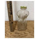 ANTIQUE GRAPETTE ELEPHANT BOTTLE WITH LID