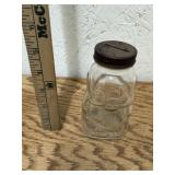 ANTIQUE GRAPETTE PIG BOTTLE WITH LID
