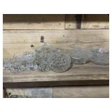 LARGE GROUP OF CLEAR GLASS
