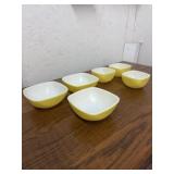 6 PYREX BOWLS