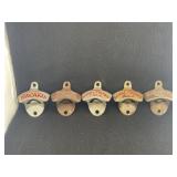 5 ANTIQUE BOTTLE OPENERS