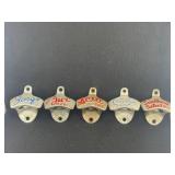 5 ANTIQUE BOTTLE OPENERS