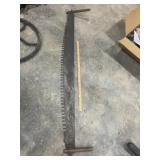 LARGE ANTIQUE CROSS CUT SAW