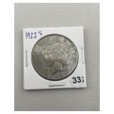 1922 S Peace Silver Dollar Coin