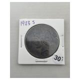 1923 S Peace Silver Dollar Coin
