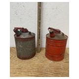 2 ANTIQUE GAS CANS