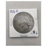 1926 D Peace Silver Dollar Coin