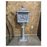 ANTIQUE METAL MAIL BOX