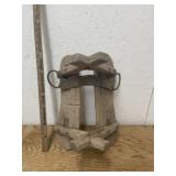 ANTIQUE WOODEN SADDLE