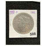 1880 O UNC Morgan Silver Dollar Coin