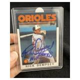 Rick Dempsey Hand Signed Authentic Autograph