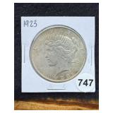 1923 Peace Silver Dollar Coin