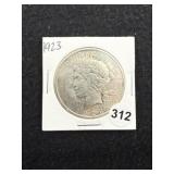 1923 Peace Silver Dollar Coin