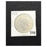 1922 Peace Silver Dollar Coin