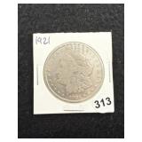 1921 Morgan Silver Dollar Coin