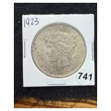 1923 Peace Silver Dollar Coin