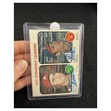 Steve Carlton & Nolan Ryan Hand Signed Authentic A