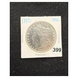 1885 UNC Morgan Silver Dollar Coin