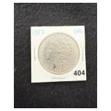 1887 UNC Morgan Silver Dollar Coin