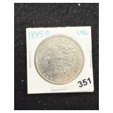 1885 O UNC Morgan Silver Dollar Coin