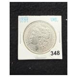 1889 UNC Morgan Silver Dollar Coin